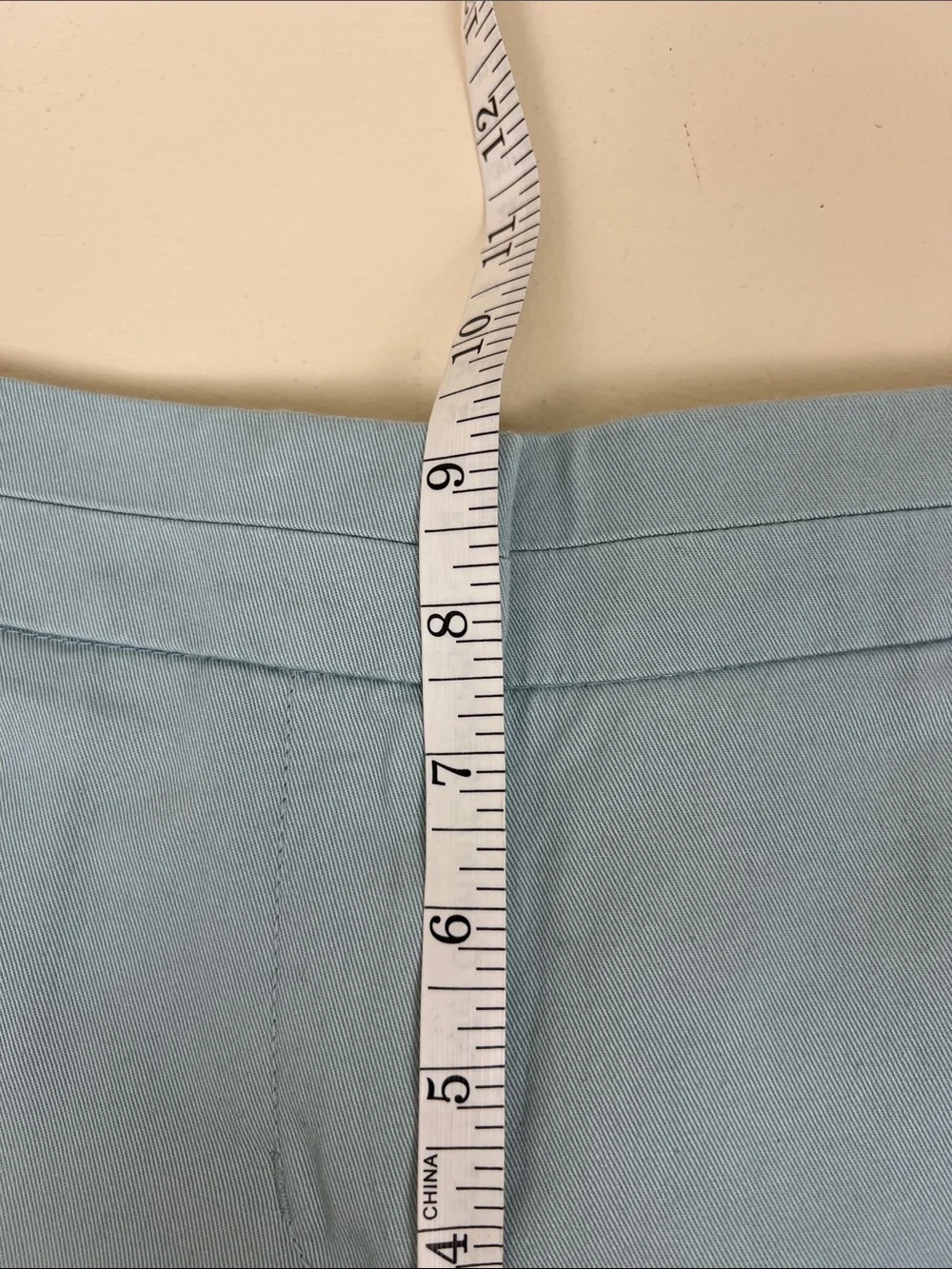 NWT J Crew 100% Cotton Chino Shorts Light Blue Size 10